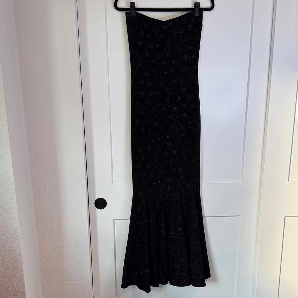 Jessica McClintock Millennium 2000 Strapless Firework Maxi Fishtail Gown - Picture 5 of 16